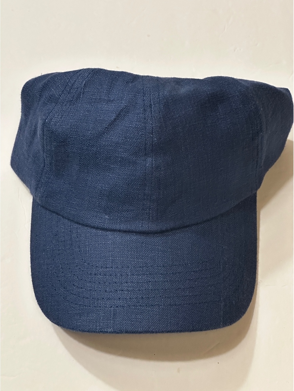 VRST Navy Woven Cap NWT Linen Cotton blend